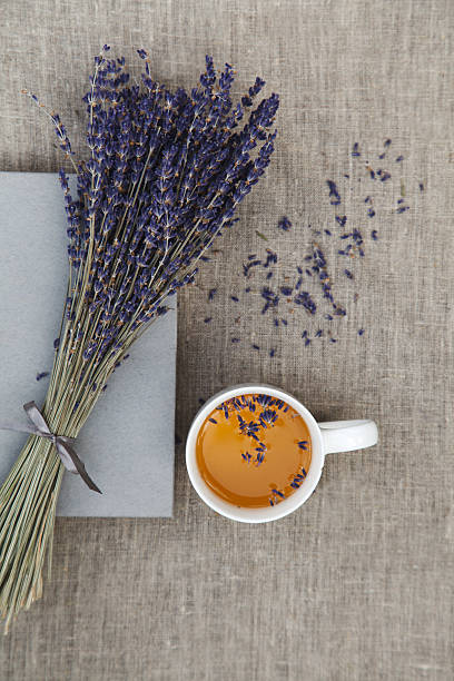 istock Lavender and cup of tea 505536311