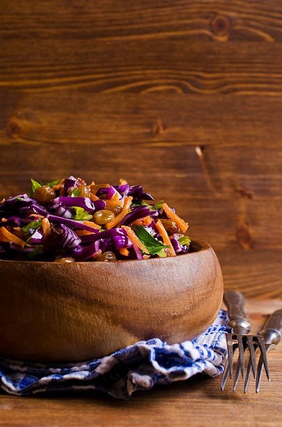 istock Vegetable salad with raisins 505536784