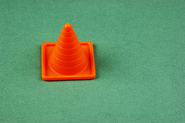 Vintage toy top spinning in motion on a white background