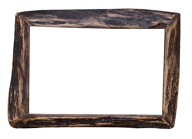 istock wooden frame isolated on the white background 505547491