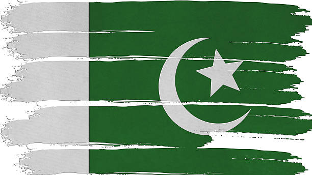 istock pakistan Flag tinted horizontal texture 505547675