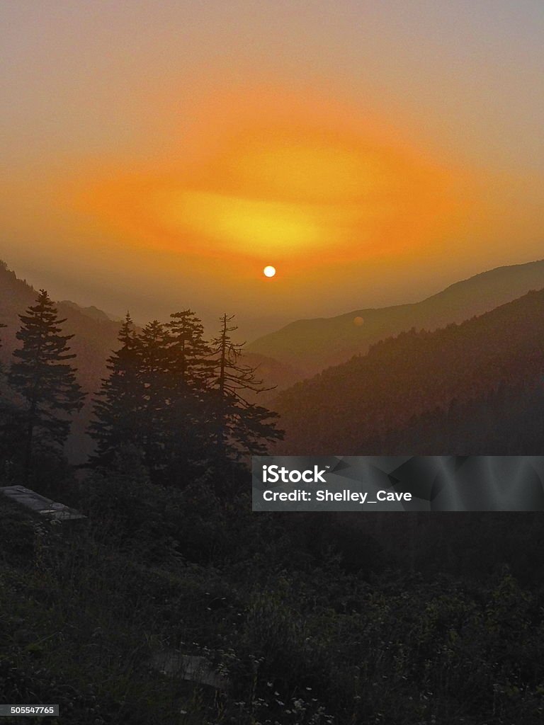 Smoky Mountain Sunset Sunset in Great Smoky Mountain National Park Appalachia Stock Photo