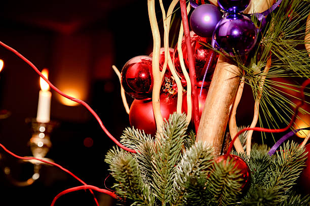 decorazione natalizia - warmes licht foto e immagini stock