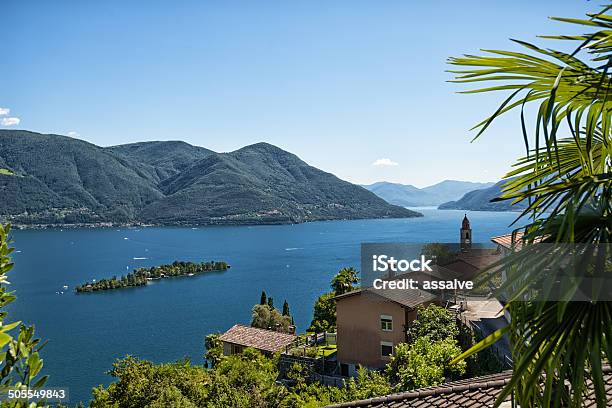 Ilha De Brissago Aldeia Ronco Sopra Ascona Lago Maggiore Suíça - Fotografias de stock e mais imagens de Ascona