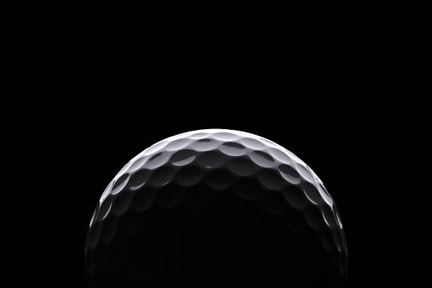 pallina da golf - golf ball circle ball curve foto e immagini stock