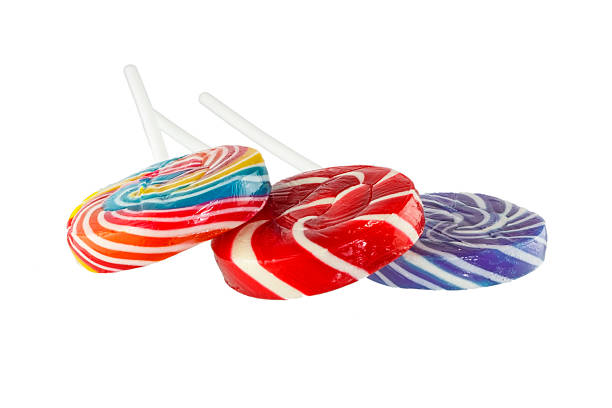 istock Colorful spiral lollipop 505550939