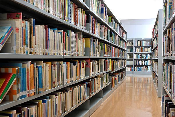 la biblioteca - school library fotografías e imágenes de stock