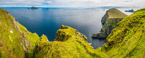 istock Green cliffs remote ocean islands panorama St Kilda Archipelago Scotland 505562963