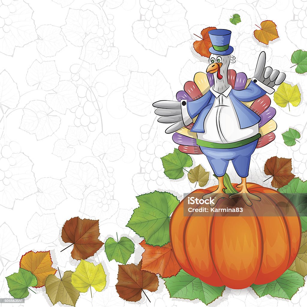 Dinde de Thanksgiving - clipart vectoriel de Automne libre de droits