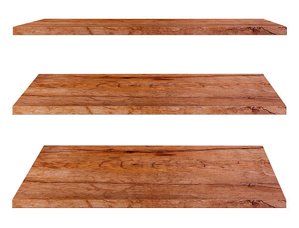 istock Wooden shelves 505564733