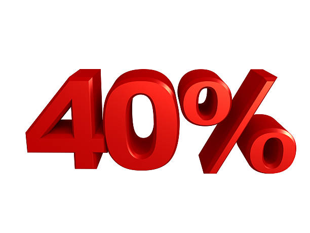 istock Forty percent icon 505565635