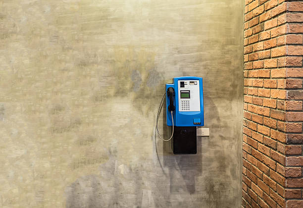 istock Public payphones on the wall 505566902