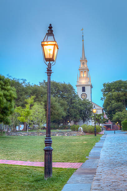 istock Trinity Church Park at Night 505567187