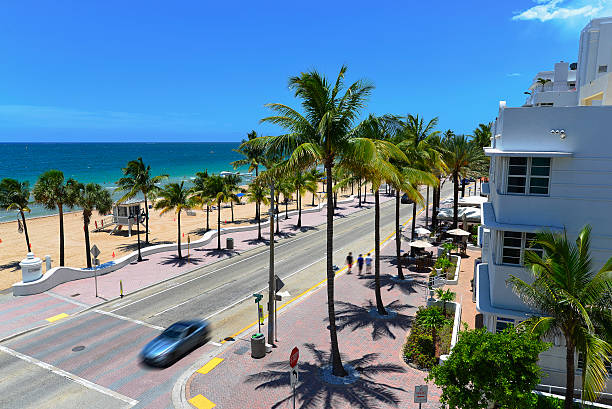 fort lauderdale beach - las olas quarter стоковые фото и изображения