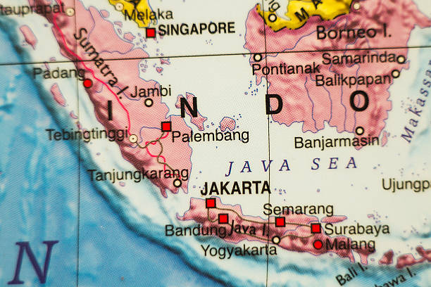 istock Indonesia country map . 505571750