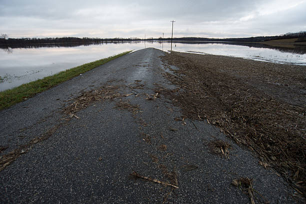 istock Flooded Road With Debris 505572278