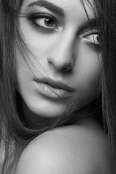 istock Beautiful girl with make-up. 505573124