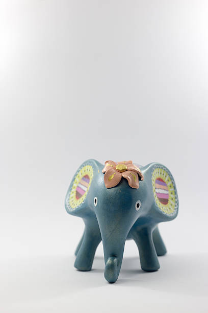 istock Elephant Statue  Made with wood , Thailand Style 505575600