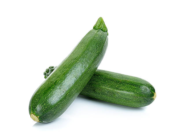 istock Zuchini isolated on the white background 505575798
