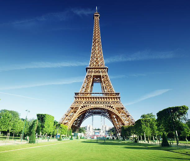istock sunny morning and Eiffel Tower, Paris, France 505584083
