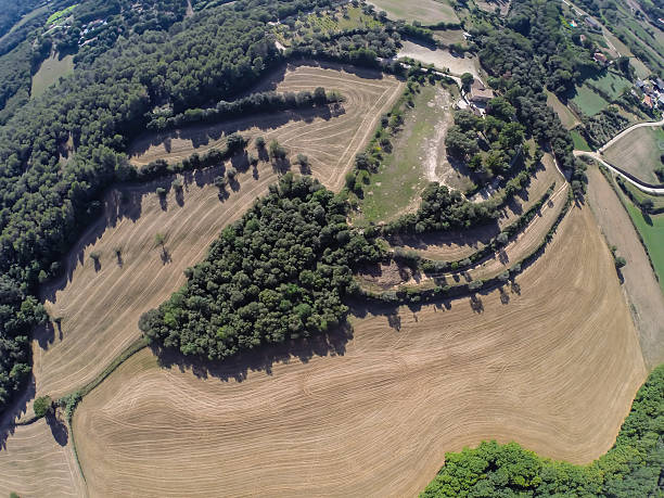 aerial rural view