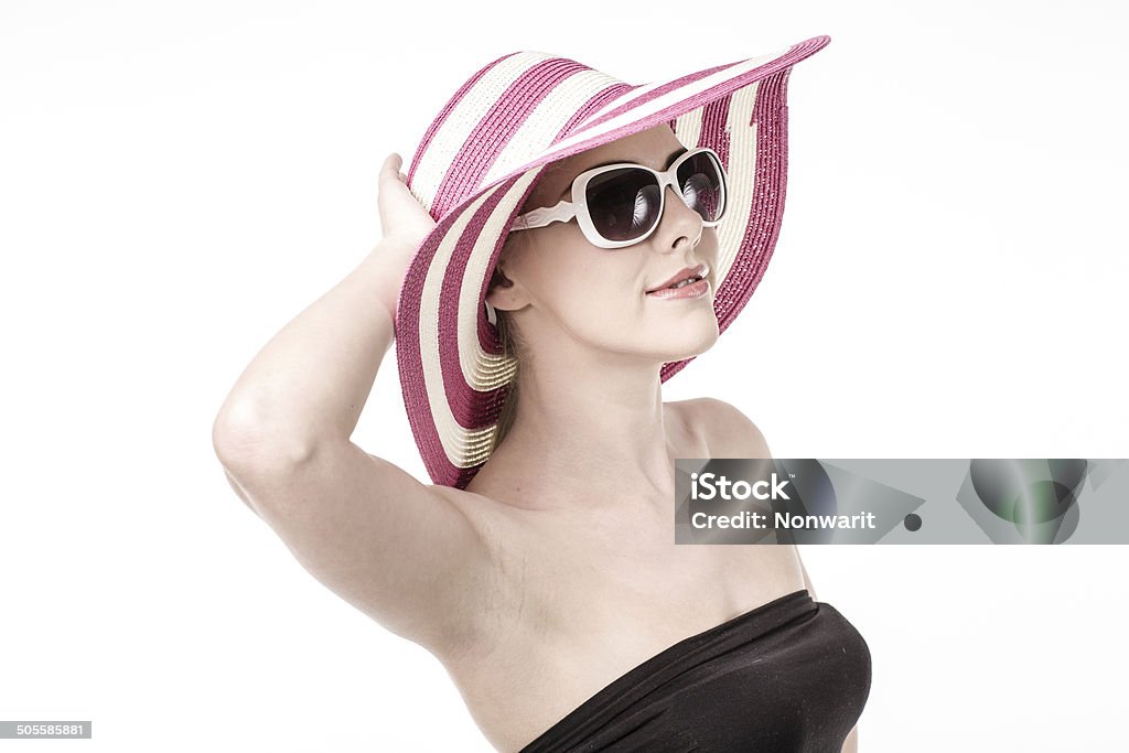 Beautiful woman in a hat Adult Stock Photo