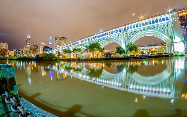 istock Cleveland downtown on cloudy day 505586075