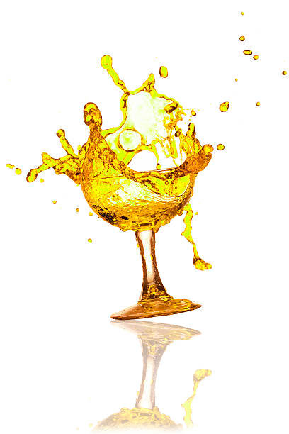 yellow drink. stock photo