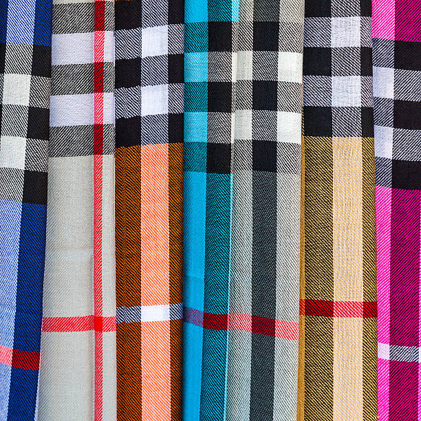 istock Striped loincloth fabric background 505586513