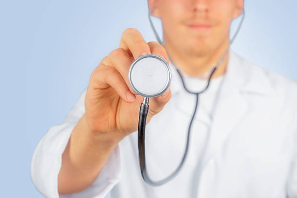 istock Doctor listens something in the air 505586537