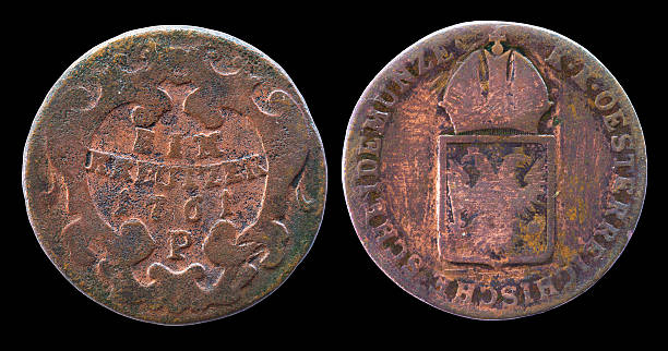 istock One Austrian kreutzer coin of 1761 year 505589853
