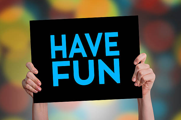istock Have Fun Card with Bokeh Background 505593298