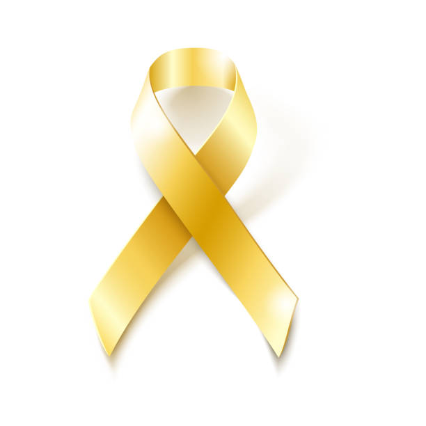 istock Childhood Cancer Awareness gold ribbon 505594996