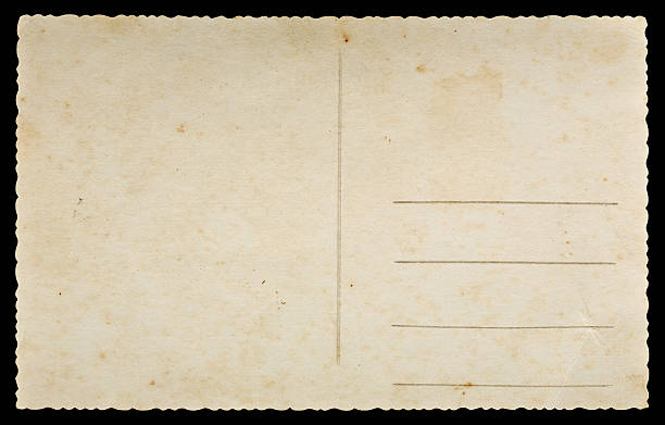 старая почтовая открытка - old postcard стоковые фото и изображения