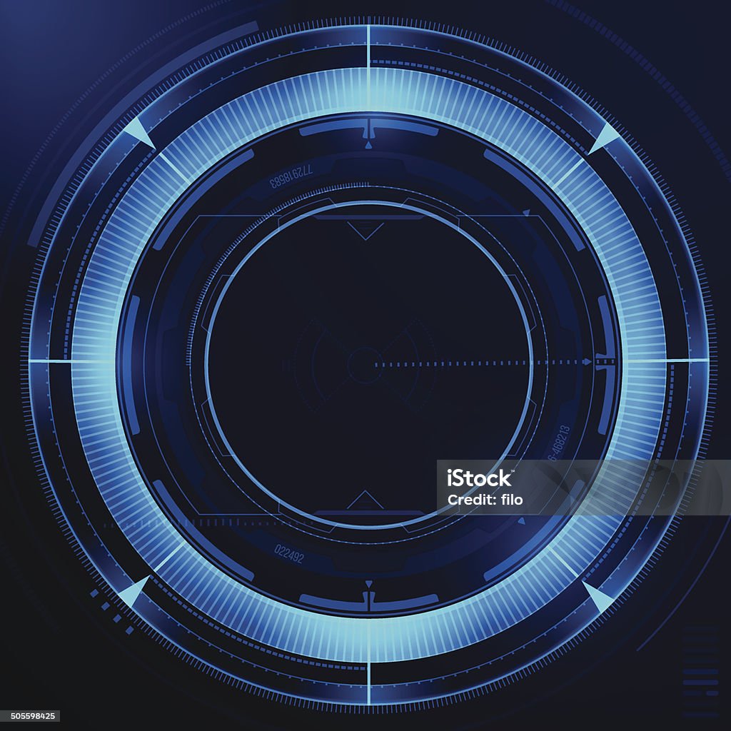 User Image Blue Tech Blue Tech Background Stock Illustration - Download Image Now - HUD ...