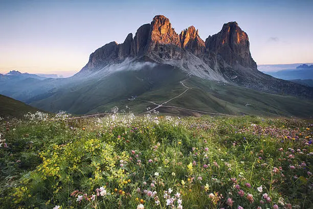 Dolomites mountain peaks, Italian Dolomites