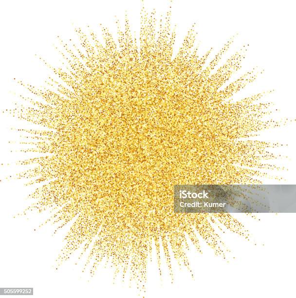 Abstract Vector Gold Dust Glitter Star Wave Background Stock Illustration - Download Image Now