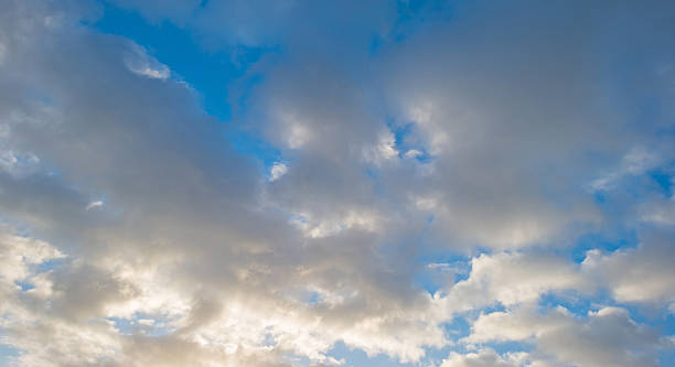istock Clouds in a blue sky in winter 505600118