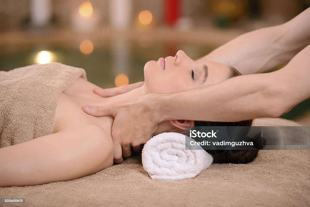 Massage - Lizenzfrei Auftragen Stock-Foto