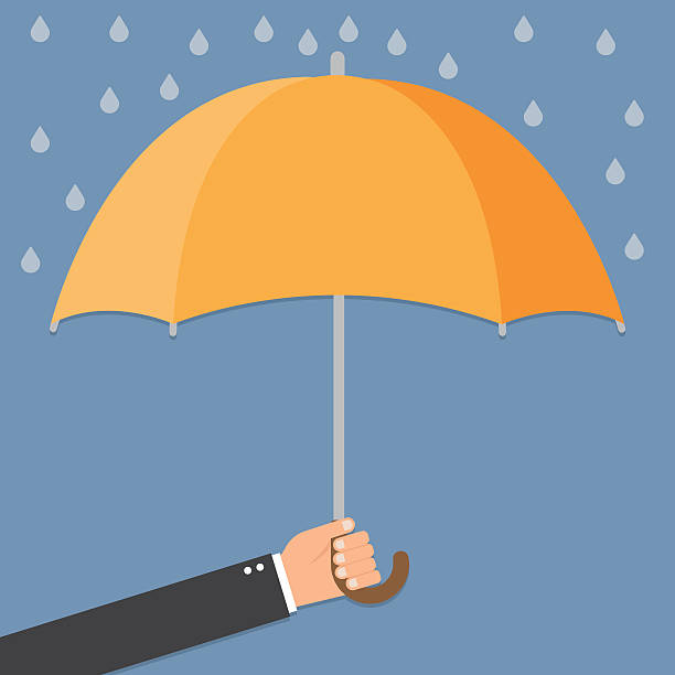 istock Hand of man holding an umbrella 505601124