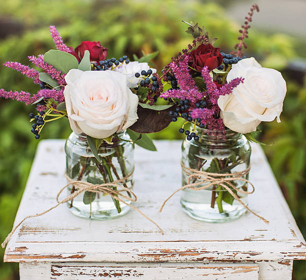 wedding decorations - vase texture stockfoto's en -beelden
