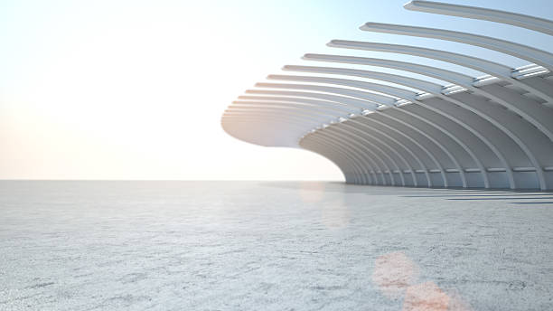 istock Modern architecture car stage background for automobiles 505601276