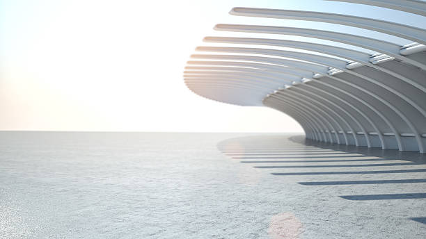 istock Modern architecture car stage background for automobiles 505601356