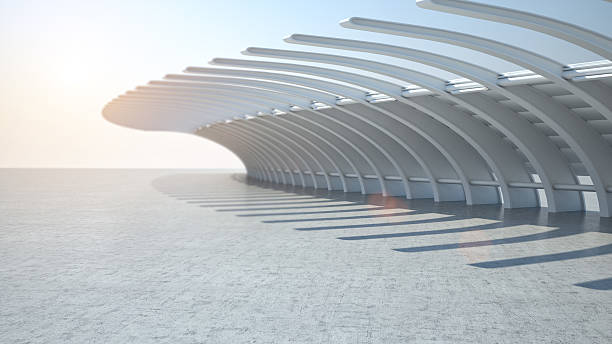 istock Modern architecture car stage background for automobiles 505601472