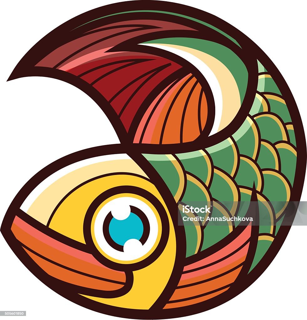 Fish Vector Design Simple Fish Vector Design Restaurant Idea Template Stock Illustration ...