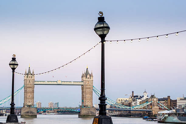 istock Tower Bridge : London skyline seen from the River Thames 505601903