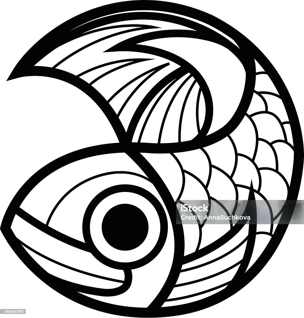 Fish Vector Design Simple Fish Vector Design Restaurant Idea Template Stock Illustration ...