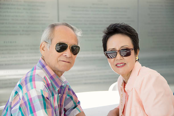 istock Senior Asian Couple in Sunglasses 505602971