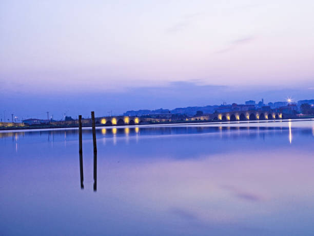 istock Long exposure on stone bridge by Architecture Sinan in Istanbul 505602988