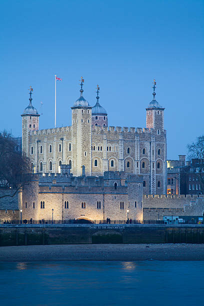istock Tower of London at night, England, UK 505603117